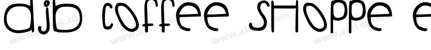 DJB Coffee Shoppe Es字体转换